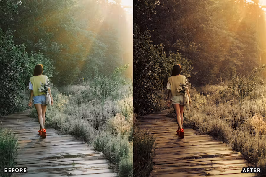 Bohemian Brown Look Instagram Wedding Presets