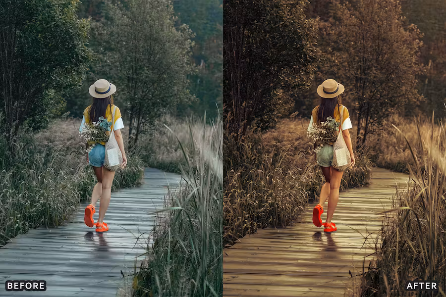 Bohemian Brown Look Instagram Wedding Presets