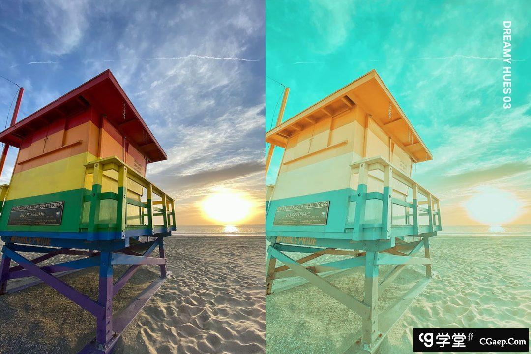 流行清新粉彩人像AI人工智能Lightroom预设及电影调色LUT预设