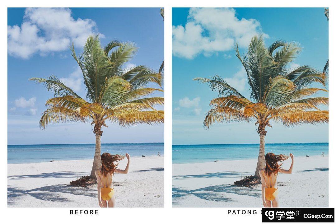 史诗般泰国旅拍摄影后期调色lr预设及视频电影Vlog后期调色LUT预设