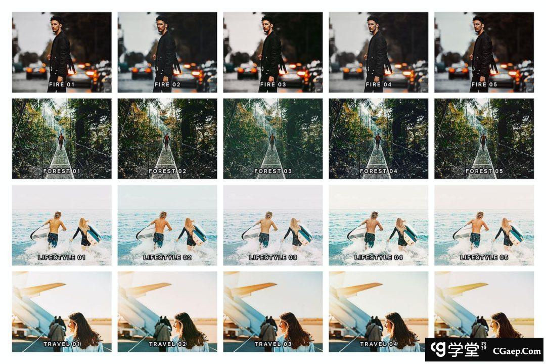 f51ae0d7e3c099f2e64a91532e373dab-1 20个INS旅行人文风光后期调色Lightroom预设及视频调色LUT预设