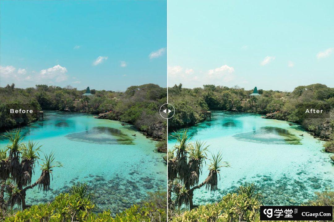 户外旅拍风光人像后期调色Lightroom预设 Mauthe Lake Pro Lightroom Presets