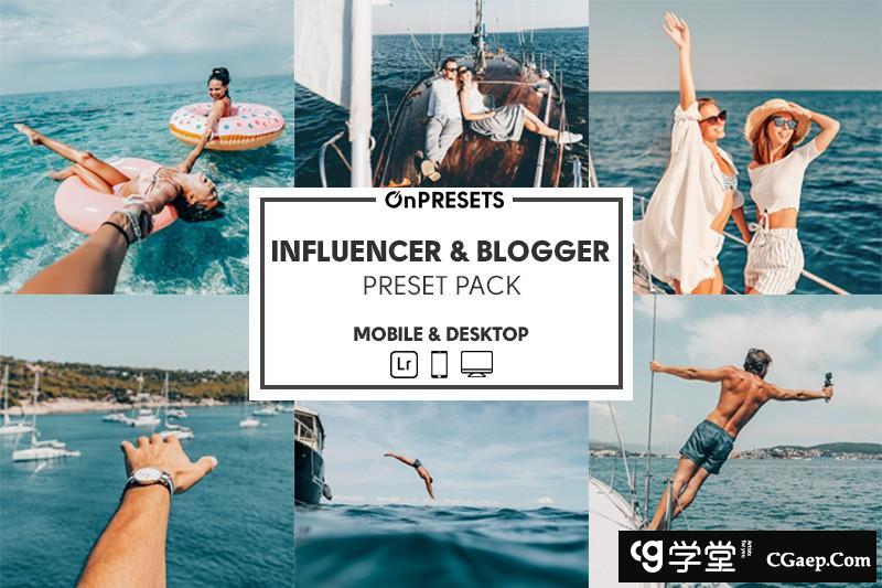 INS风格旅拍风光人像Lightroom调色预设 OnPresets INFLUENCER &amp; BLOGGER