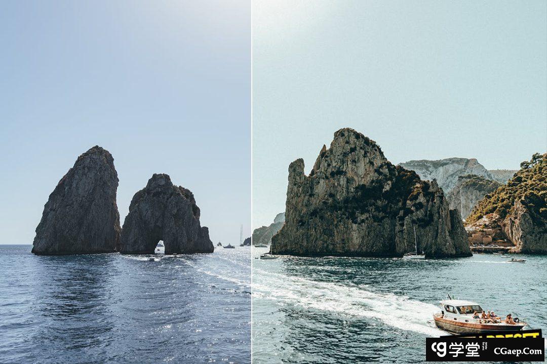 ARTA Presets-意大利旅拍电影风光调色Lightroom预设 Capri Pro Presets