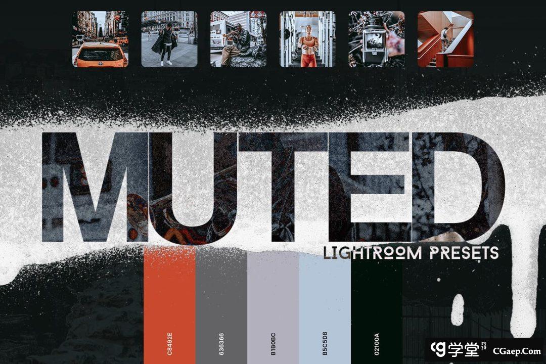 街拍蓝色和橙色时尚外观Lightroom预设 Muted Lightroom Presets