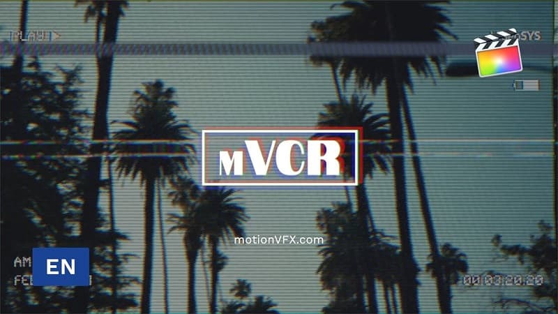 mVCR FCPX 插件 - Final Cut Pro X 的复古模拟视觉效果 - MotionVFX插图1