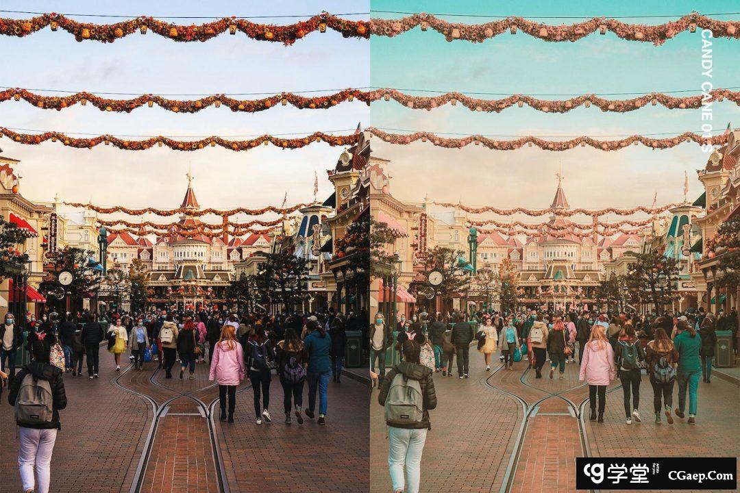 流行清新粉彩人像AI人工智能Lightroom预设及电影调色LUT预设