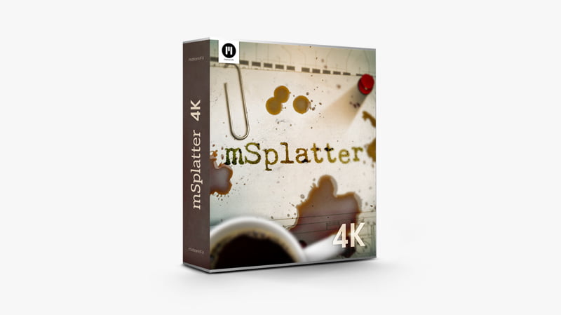 mSplatter - 适用于任何合成软件的 100 个有机预控飞溅元素4K素材插图1