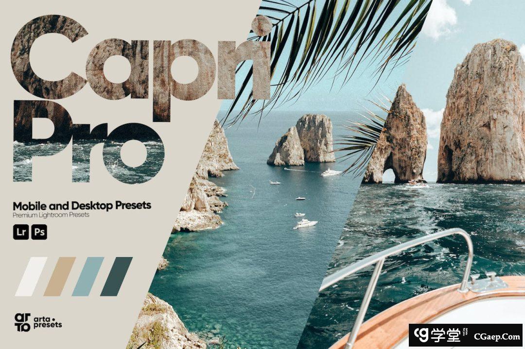 ARTA Presets-意大利旅拍电影风光调色Lightroom预设 Capri Pro Presets