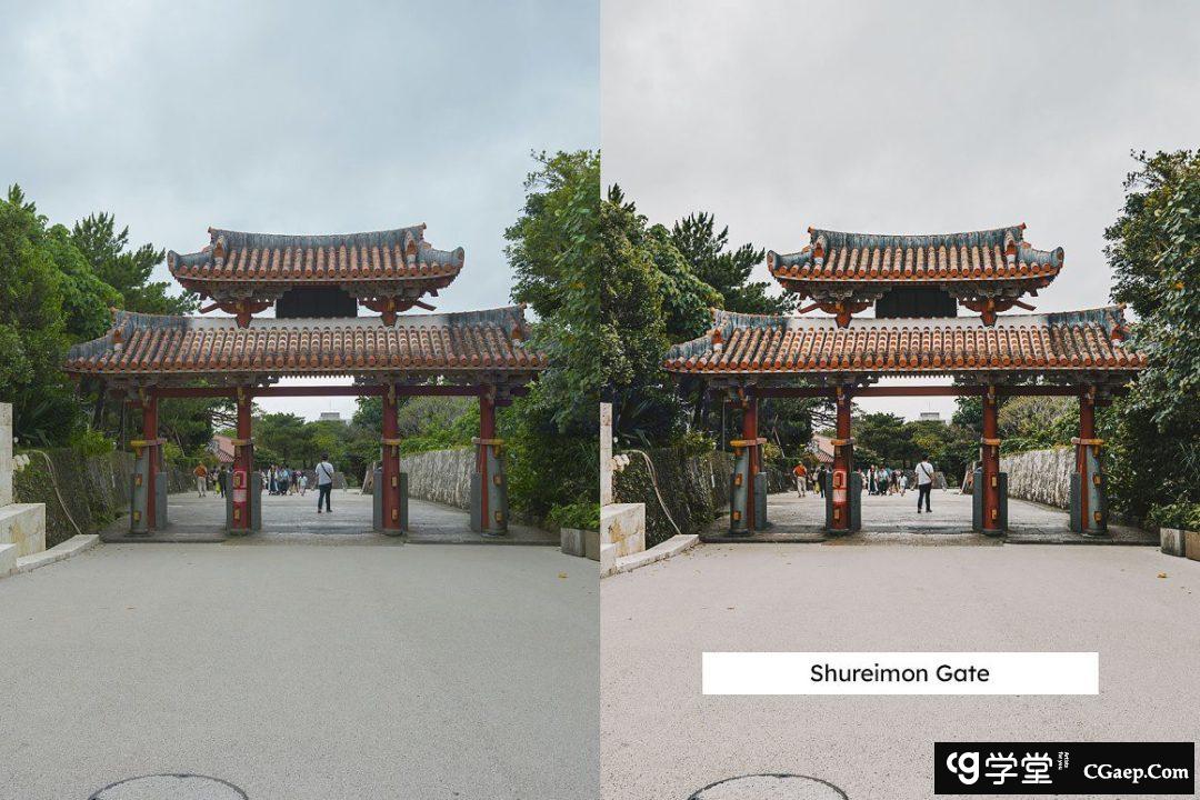 日本冲绳旅拍人像摄影后期调色LR预设及视频电影Vlog后期调色LUT预设