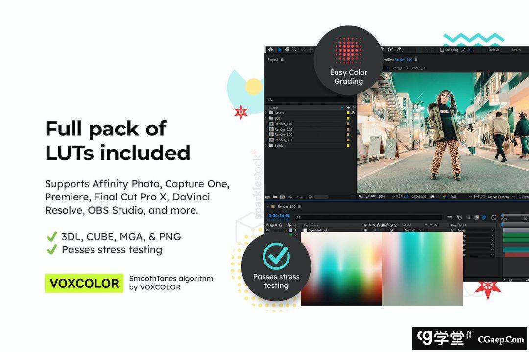 流行清新粉彩人像AI人工智能Lightroom预设及电影调色LUT预设