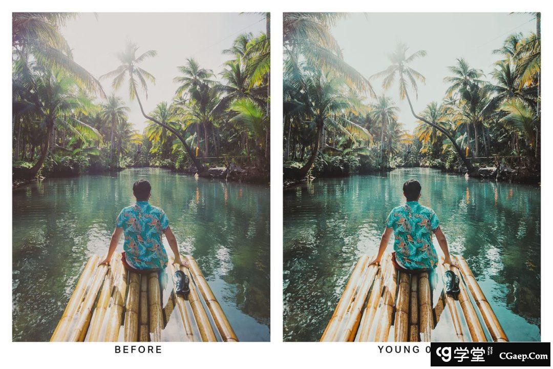 史诗般泰国旅拍摄影后期调色lr预设及视频电影Vlog后期调色LUT预设