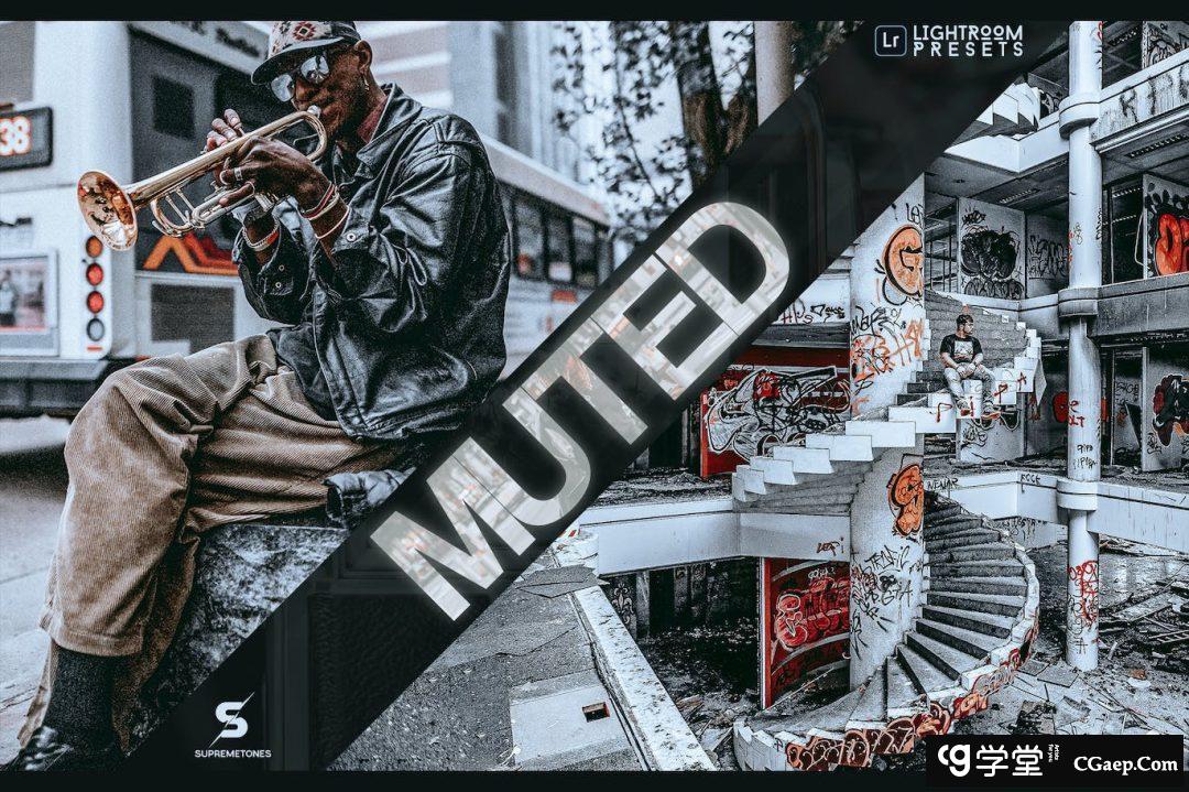 街拍蓝色和橙色时尚外观Lightroom预设 Muted Lightroom Presets