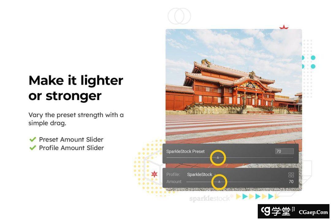 日本冲绳旅拍人像摄影后期调色LR预设及视频电影Vlog后期调色LUT预设