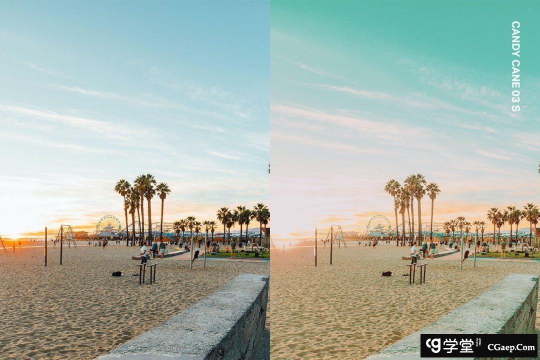 流行清新粉彩人像AI人工智能Lightroom预设及电影调色LUT预设