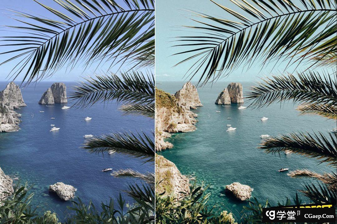 ARTA Presets-意大利旅拍电影风光调色Lightroom预设 Capri Pro Presets