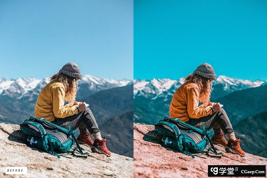 30个电影橙色和青色调色Lightroom预设 Orange &amp; Teal Lightroom Presets