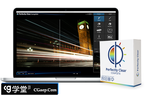 Athentech Perfectly Clear Complete for Mac v3.6.3|PS清晰磨皮调色插件