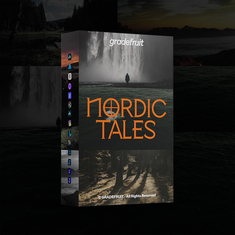 北欧自然风LUT预设18款.cube .xmp .dng多平台支持LR/PR/达芬奇调色GradeFruit - Nordic Tales LUTs & LR Presets