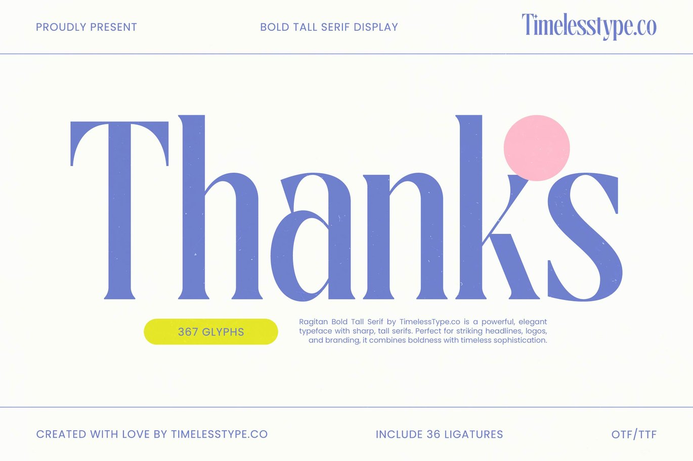 Ragitan粗高衬线展示字体 36个连字设计 冲击力标题奢侈品牌包装设计OTF/TTF格式 Ragitan - Bold Tall Serif Display