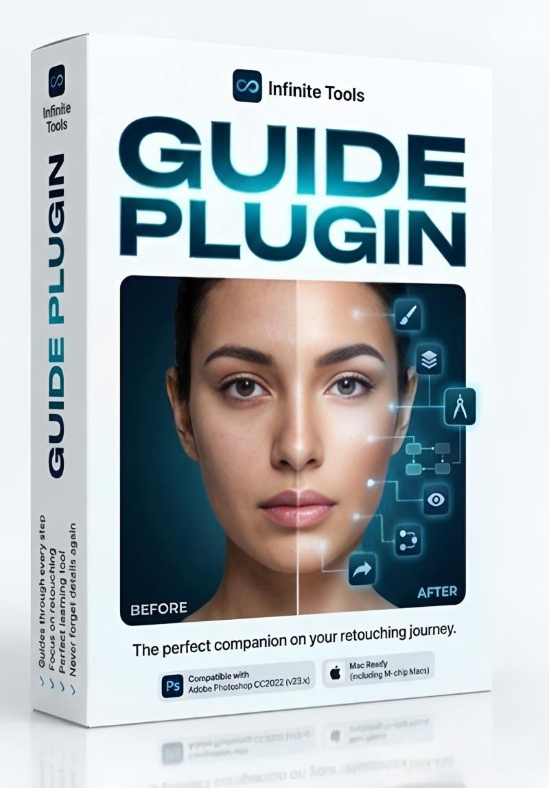 Infinite Guide智能修图流程引导Photoshop插件 AI辅助自动设置 支持CC2022+与M1 Mac