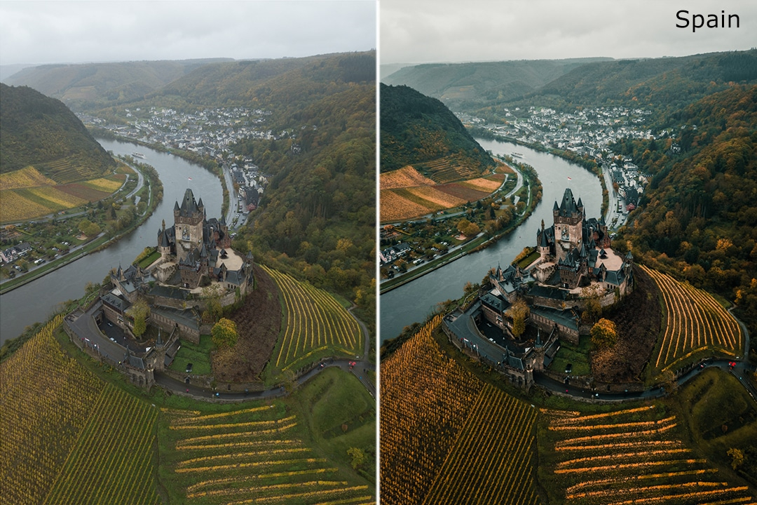 Giulio Groebert情绪化Lightroom预设包 20款深沉绿色蓝色梦幻色调 旅行摄影调色滤镜