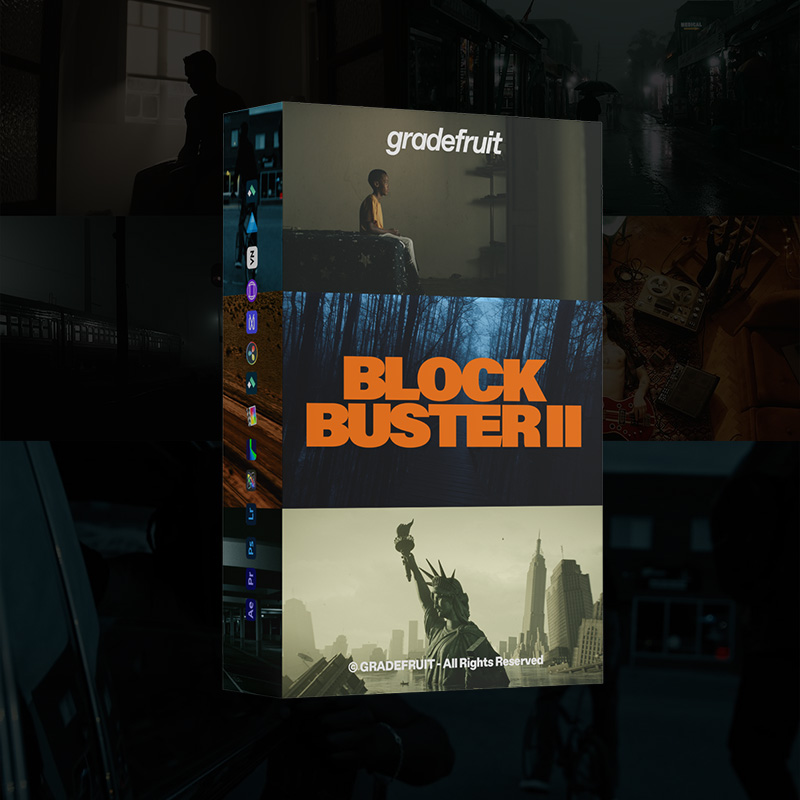 电影大片LUT预设16款.cube .drx .dng高饱和动态色调PR/达芬奇调色GradeFruit - Blockbuster V2 LUTs & LR Presets