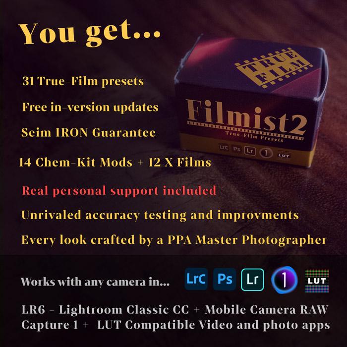 胶片模拟预设Filmist Bundle v2.51柯达富士LUT/LR/C1专业级调色套件Seim Effects - Fimist Bundle for Preset and Lut v2.51
