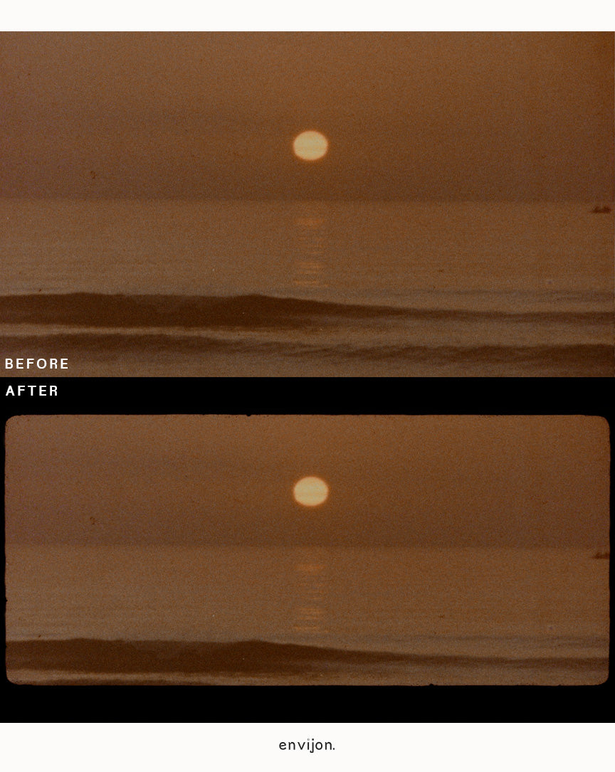 Envijon静态胶片遮罩叠加包 10个4K ProRes边框素材 8mm/16mm电影感PR/FCPX/达芬奇