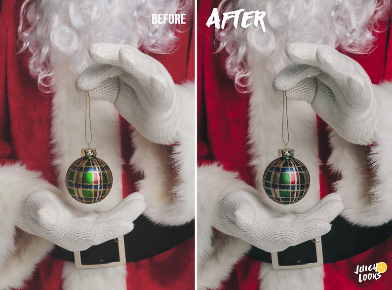 圣诞Lightroom调色预设套装14款手机DNG桌面XMP摄影滤镜圣诞灯光主题人像LR预设