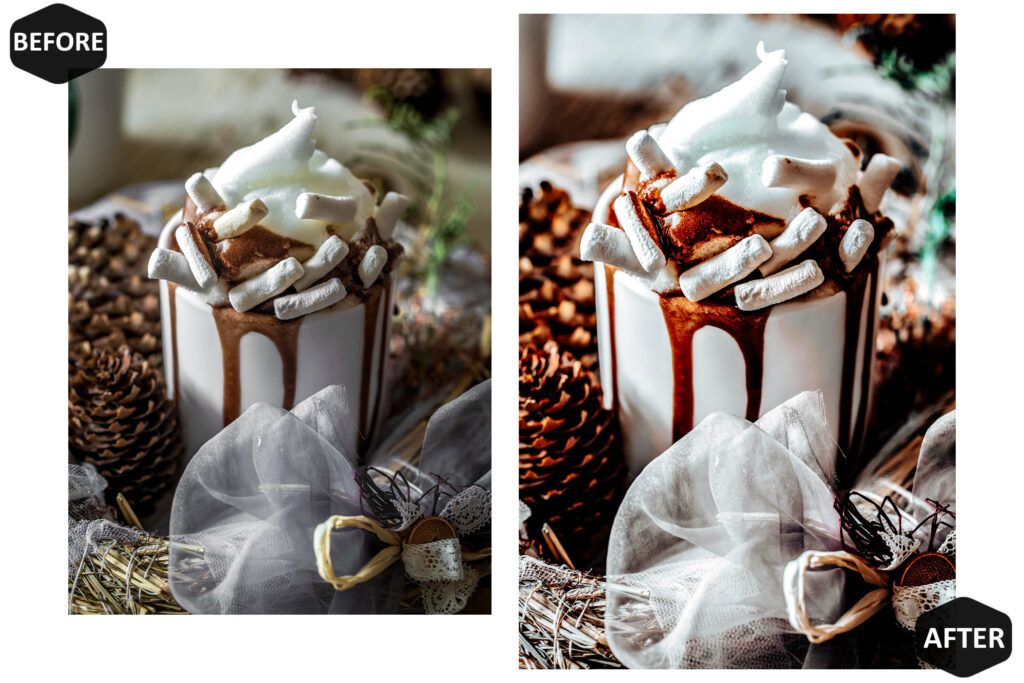 圣诞氛围Lightroom手机调色预设10款阴郁圣诞风格滤镜INS博主摄影后期DNG预设