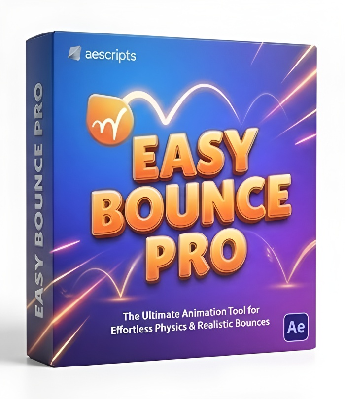 AE脚本 物理弹跳动画生成插件 Aescripts - Easy Bounce Pro v1.0.003