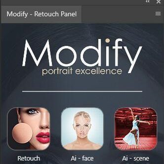 AI人工智能人像修饰扩展面板 AI Modify Retouch Panel 支持Win+m1