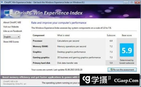 ChrisPC Win Experience Index 7.03.10