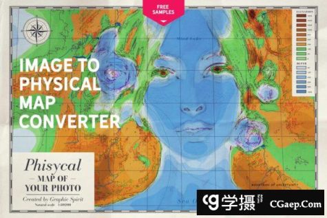 照片处理特效插件 IMAGE TO PHYSICAL MAP Converter