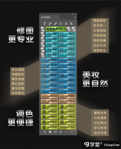 DR5汉化版|DR5增强版|PS磨皮插件DR5中文版(支持PS2025)