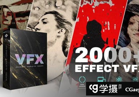 AE脚本-2000种视觉特效艺术风格化创意视频制作 VFX Effects Pack