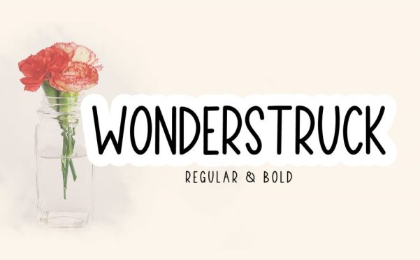 Wonderstruct 手写无衬线字体