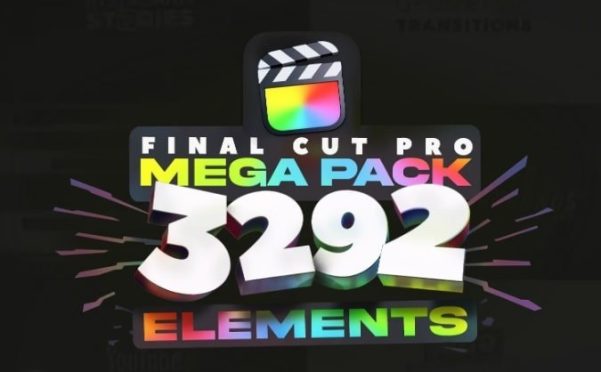 97个插件包含转场标题图标等3292个元素LenoFX Mega Pack 插件Final Cut Pro 2.0