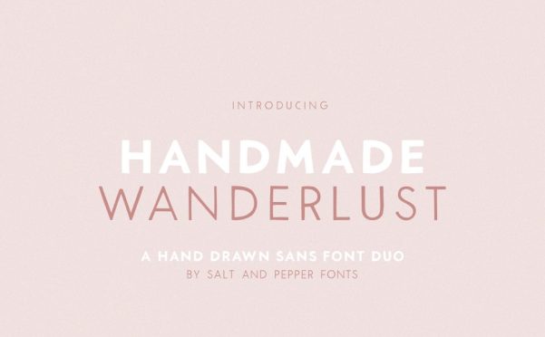 Handmade Wanderlust Duo 字体 品牌字体 时髦字体 旅行字体 显示字体 现代字体