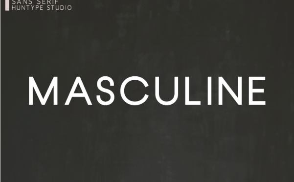 Masculine 无衬线字体