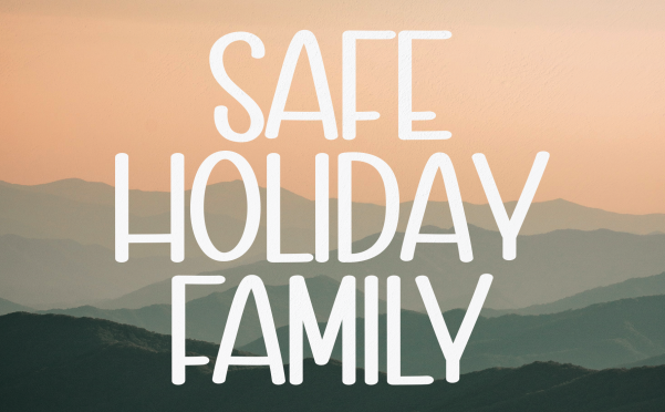 安全假日家庭字体 无衬线字体Safe Holiday Family