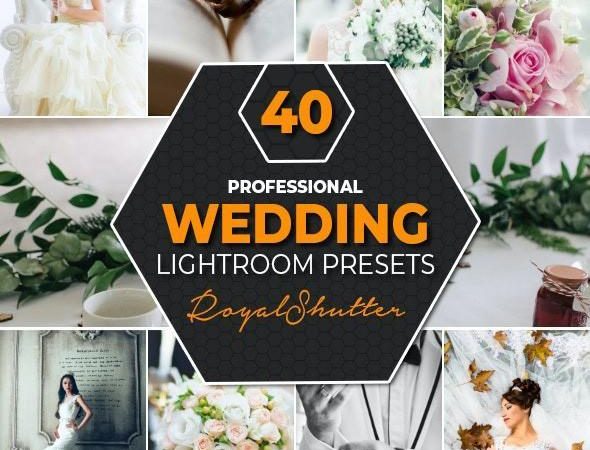 40组专业婚礼婚纱摄影后期Lightroom预设40 Pro Wedding Lightroom Presets