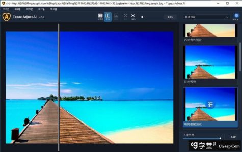 Topaz Adjust AI 1.0.6汉化版|AI人工智能HDR滤镜 Topaz Adjust AI 中文破解版