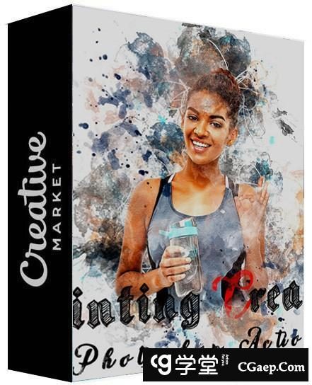 绘画创作者汉化版PS动作 Painting Creator Photoshop Action附教程