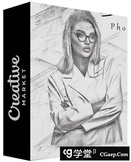 微妙的素描绘画PS汉化动作 Subtle Sketch Photoshop Action 附教程