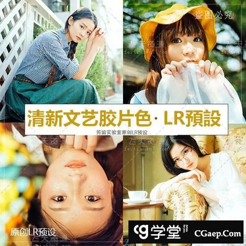日系文艺小清新LR预设人像工作室写真Lightroom高品质