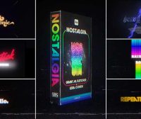 Ezra Cohen 30多种潮流复古酸性小故障完全可定制文本标题工具包 Ezracohen NOSTALGIA Nostalgia