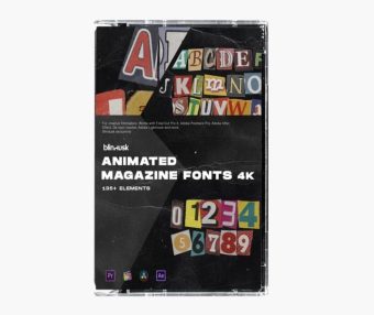 Blindusk – ANIMATED MAGAZINE FONTS