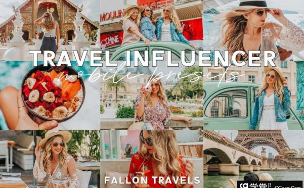 INS旅拍人像后期手机版Lightroom预设 Travel Influencer Mobile Presets